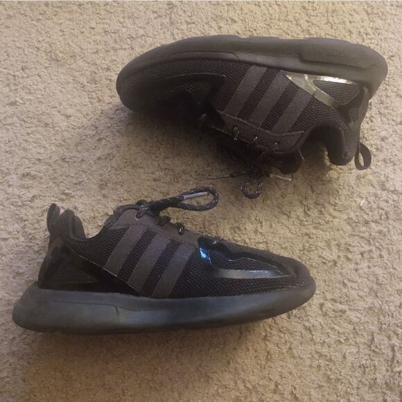 Adidas ZX 2K Flux C Core Black Grey FW8267 Size 13.5K, Pre Owned, Grade School - Picture 3 of 6